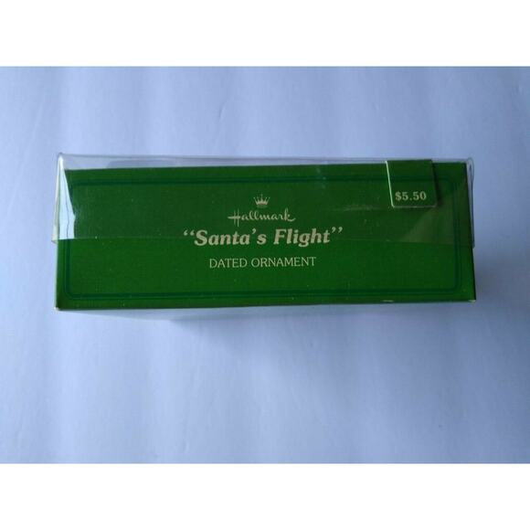 Santa Claus Hallmark Christmas Ornament Vintage 1980 Santa's Flight Tree Trimmer - Picture 4 of 7